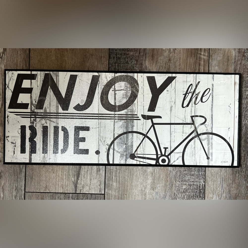 Enjoy the Ride Wall Art Sentiment Box